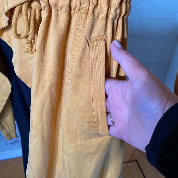 Max Jeans Duster Jacket Coat Mustard Yellow - Picture 9 of 9